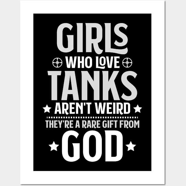 Panzer Tank Weird Girls Women Gift Present Wall Art by Krautshirts